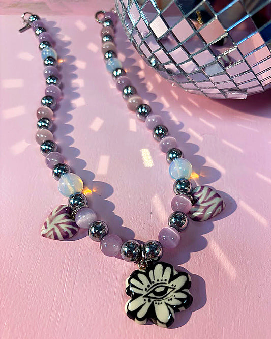 Naszyjnik księżycowy kwiat