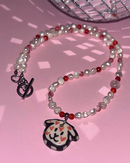 Naszyjnik zakochany piesek