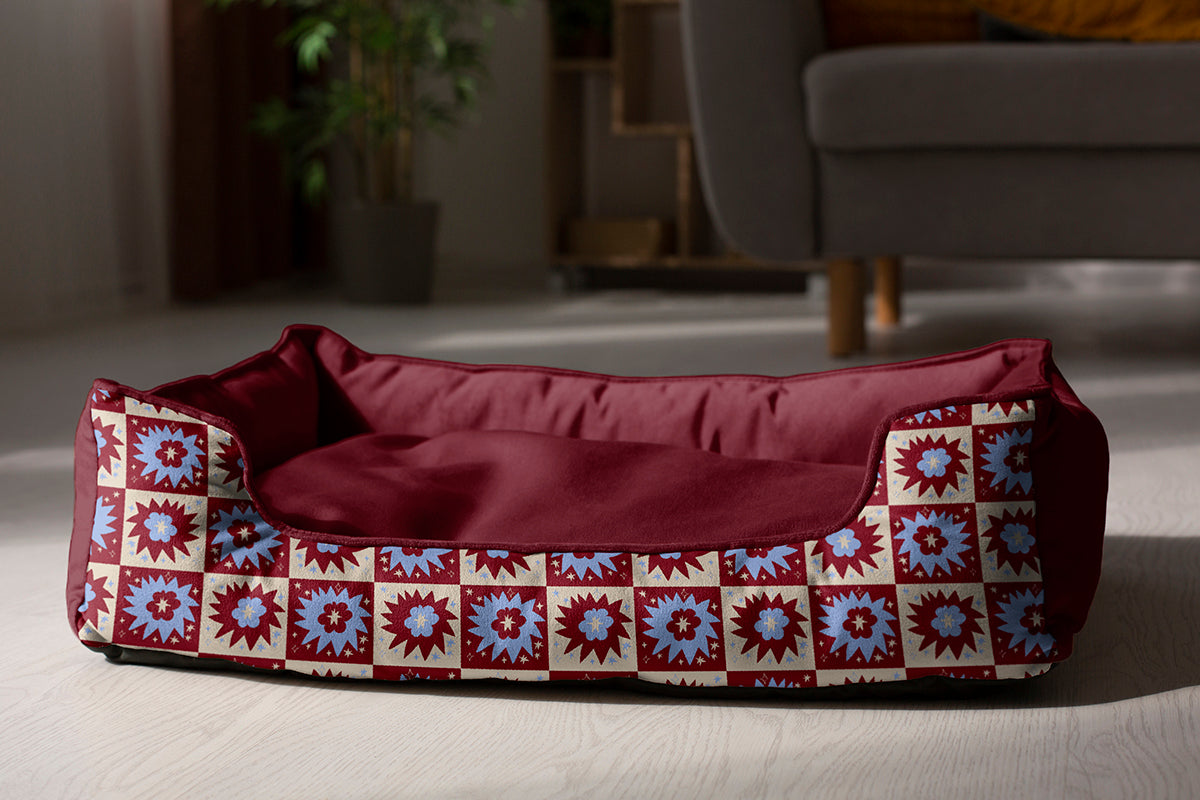 Wzór powierzchniowy Retro Bloom Star Kusik Illustration