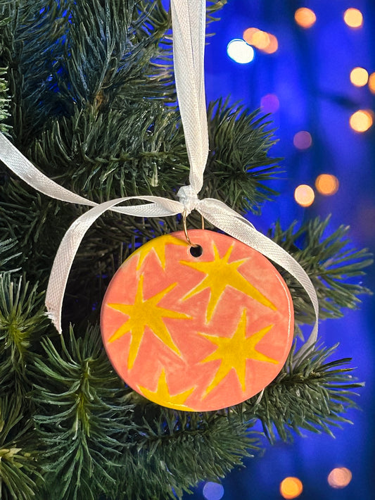 Ceramiczna zawieszka choinkowa