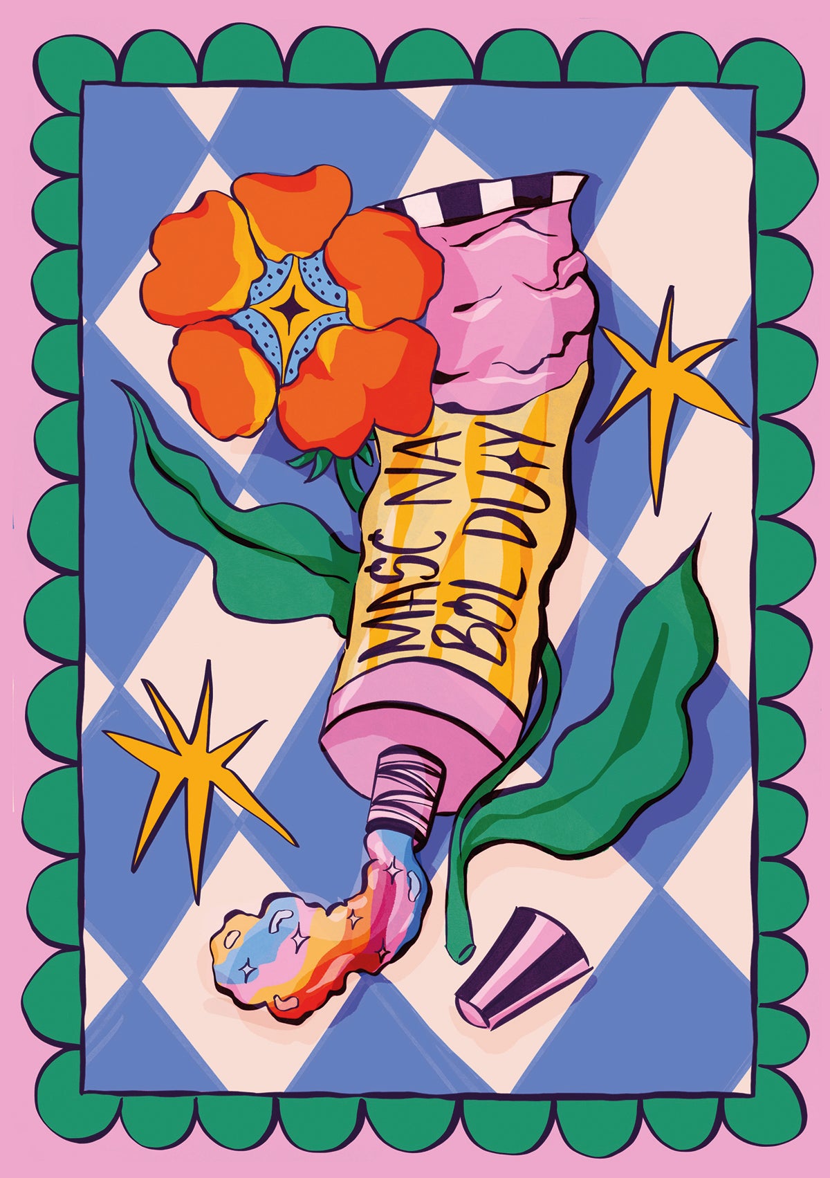 Tęczowa maść na wszystkie urazy Kusik Illustration