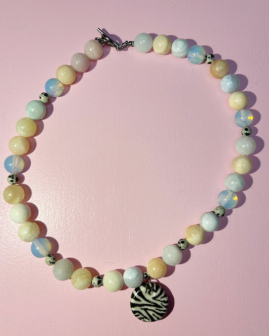 Naszyjnik jogurtowa zeberka