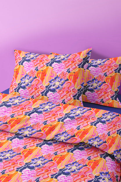 Wzór powierzchniowy - Color floral Kusik Ilustration