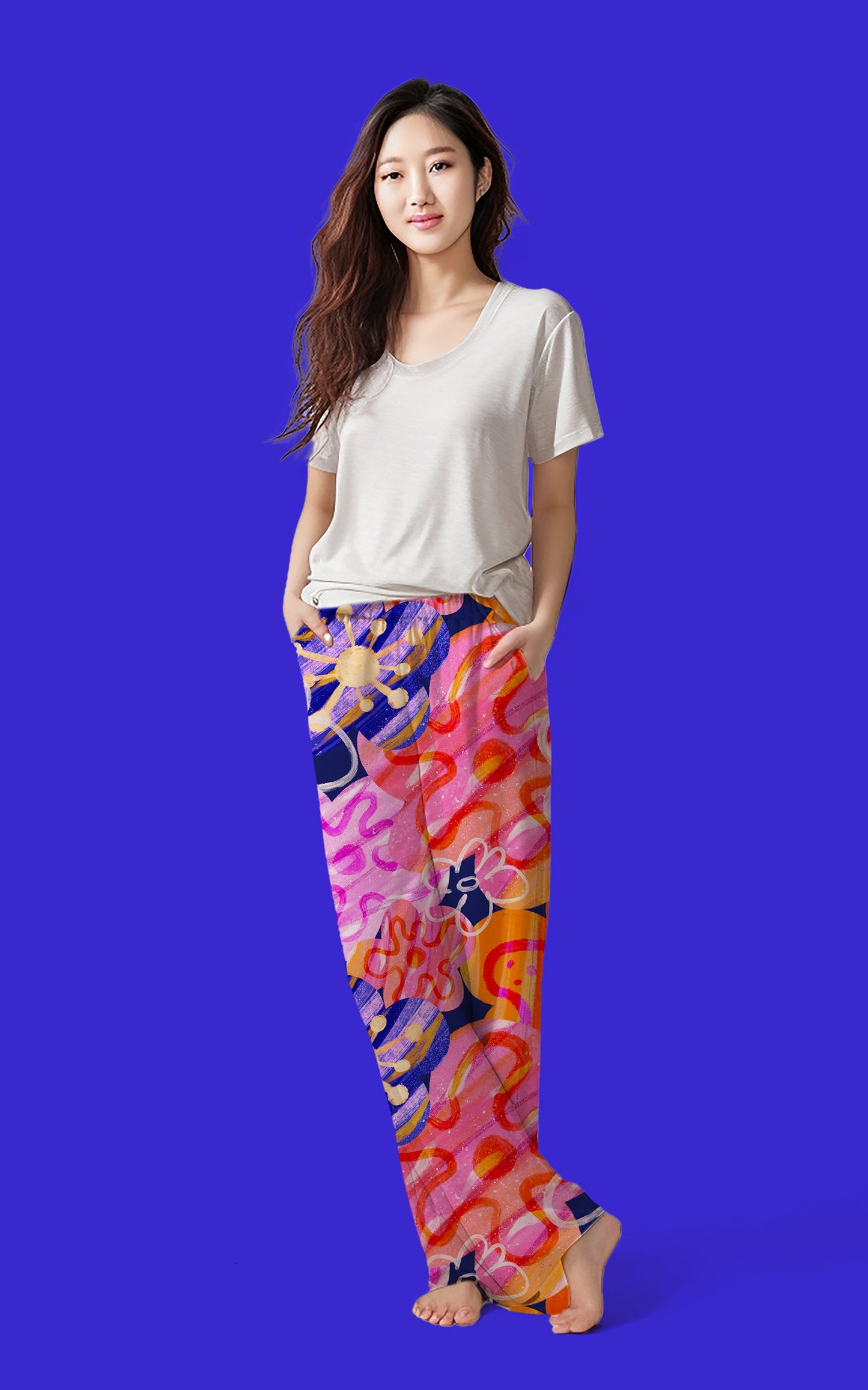 Wzór powierzchniowy - Color floral Kusik Ilustration