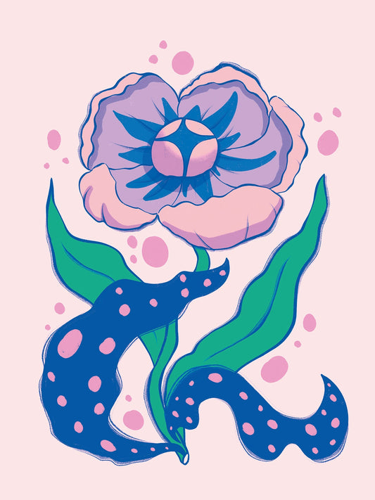 Kwietny wodorost Kusik Illustration