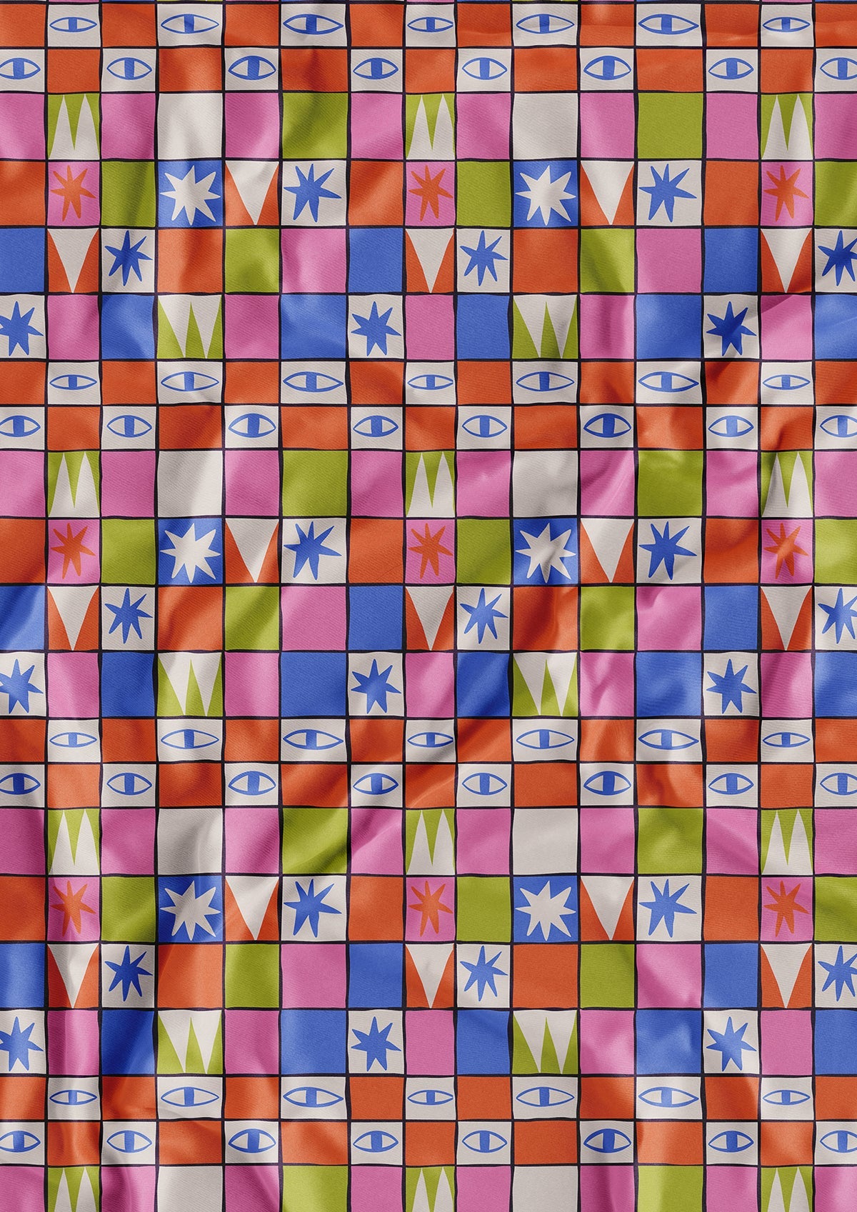 Zestaw 5 wektorowych wzorów powierzchniowych Tryktrak Kusik Illustration