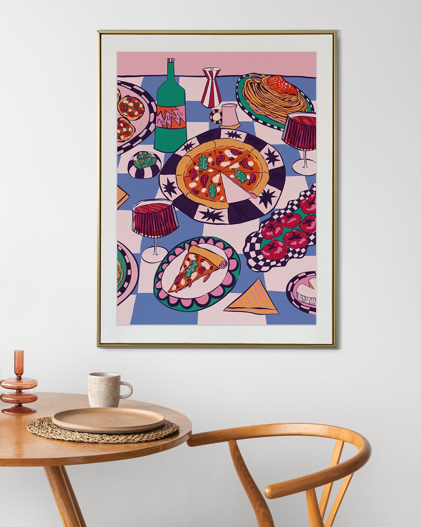 Pizza Party Kusik Illustration