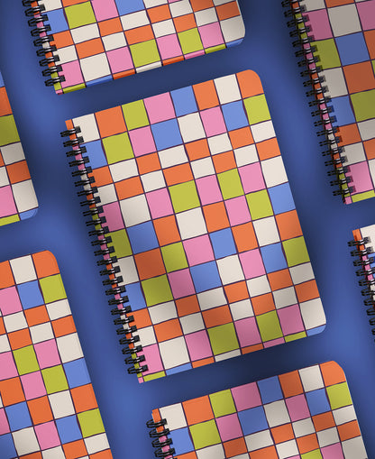 Wektorowy wzór powierzchniowy Retro Grid Kusik Illustration