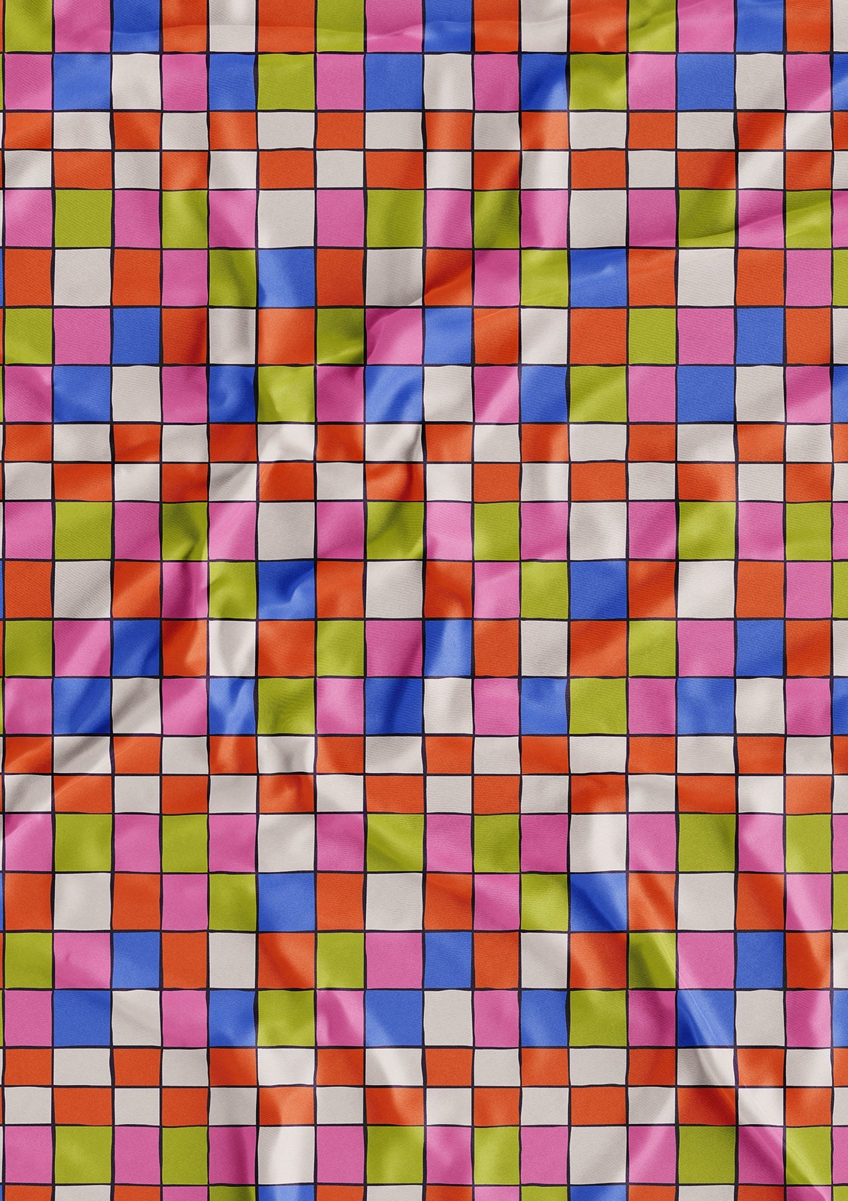 Wektorowy wzór powierzchniowy Retro Grid Kusik Illustration